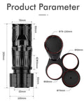 Top view of Road Trip Ready 4 In 1 Rotating Cup Holder For Rivian R1s R2 showcasing its adjustable size and beverage slots.