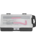 M10 X 1.25 Thread Repair Kit Pro Grade DIY Ready HSS Tap Set in plastic case with red handle tools visible