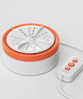 Portable Mini Washer With Usb Rechargeable Turbo Dual Wave System For Fast Laundry Cleansing No Sweat Cordless Design top view with control panel