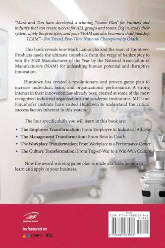 Back cover of The Industrial Athlete Operating System book; pink bottom band with logos and barcode.