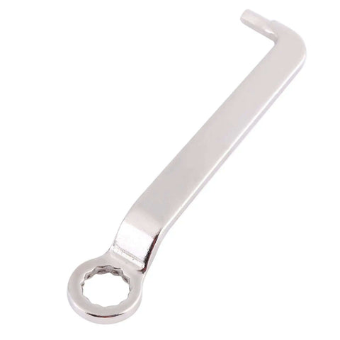 Spanner wrench included in Power Drill Nibbler Attachment for Sheet Metal Cutting Double Head Cutter Electric Metal Cutter Tool Kit.