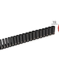19-piece 3/8 Inch Drive Deep Six Point Impact Socket Set, metric 6 to 24 mm, with red carry case for heavy duty repairs