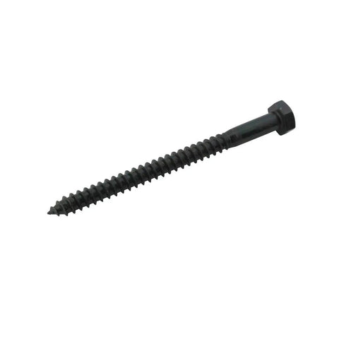 Rock Solid 5/16 Inch By 4 Inch Hex Head Lag Bolts Forged From Black Zinc Plated Steel To Stand Up To Weather And Wear Without Giving An Inch On Any Construction Project