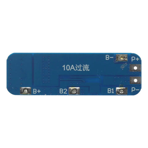Slick 3Pcs 3S 12V BMS For 18650 Lithium Ion Packs Offering 10 Amp Max Draw PCB circuit board with connectors for battery management.