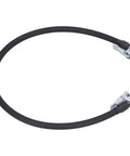 Flexible Rubber Air Pump Inflator Hose Pipe 236 Inch Double End Connector For Quick Tire Inflation Works At Garage Or Roadside Emergency, black rubber hose