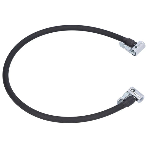 Flexible Rubber Air Pump Inflator Hose Pipe 236 Inch Double End Connector For Quick Tire Inflation Works At Garage Or Roadside Emergency, black rubber hose