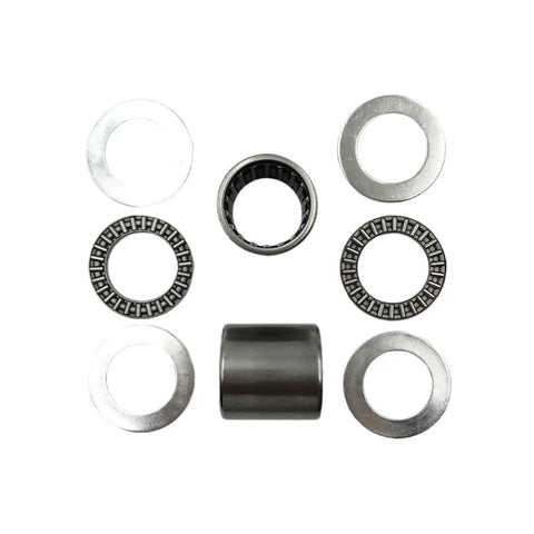 All In One Motorcycle Swing Arm Repair Kit With Needle Roller Bearings Bushings And Oil Seals For DRZ400 Series RM125 And RM250 Plug And Play DIY Friendly Maintenance Kit For Smoother Ride And Long Lasting Performance, close-up parts