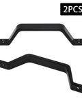 2-Pack 6.1 Inch Black Barn Door Handles Set, Heavy Duty Sliding Door Pulls For Garage, Closet, Drawer And Gate