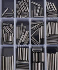 280 Piece 304 Stainless Steel Roll Pin Assortment Kit With Metric Slotted Spring Pins M1.5 To M8 in plastic organizer