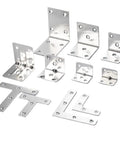 Stainless Steel L Type And T Type Angle Brackets 90 Degree Heavy Duty Corner And Flat Connecting Plates Built Tough For Strong Joints