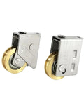 Heavy Duty Sliding Door Rollers With Double Stainless Steel Wheels And Precision Bearings for smooth sliding in closets.