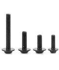 Sportbike Fairing Hardware Kit 177 Piece Aluminum Screws Set M5 M6 With Washers For Body Panels Replacement For Yamaha Kawasaki Suzuki Riders Heavy Duty Aluminum Fasteners For Quick Panel Fixes, assorted black screws