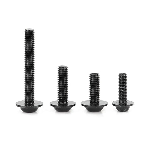 Sportbike Fairing Hardware Kit 177 Piece Aluminum Screws Set M5 M6 With Washers For Body Panels Replacement For Yamaha Kawasaki Suzuki Riders Heavy Duty Aluminum Fasteners For Quick Panel Fixes, assorted black screws
