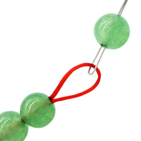 Flexible 0.3mm Steel Wire Big Eye Embroidery Beading Needle Set threading green beads