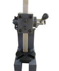 Heavy Duty 2 Ton Manual Arbor Press With 4 Position Base And 7 Inch Reach showing front view with handle. Ideal for bearing installation.