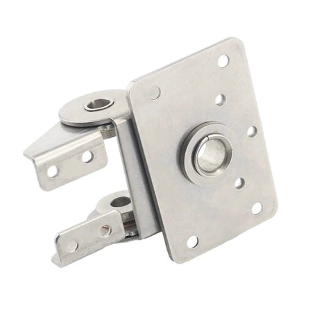 304 stainless steel adjustable positioning rotating tilting torque hinge with dual axes, mounting plate