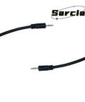 Remote Shoulder Speaker Microphone With PTT 1 Pin 2.5mm Handheld Mic cable close-up, showing connectors