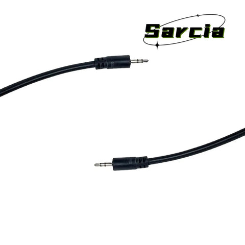 Remote Shoulder Speaker Microphone With PTT 1 Pin 2.5mm Handheld Mic cable close-up, showing connectors