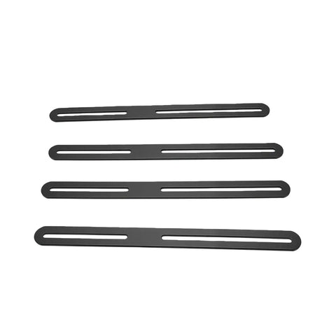 Adjustable Flat Mending Plate Set 4 Pack Stainless Steel Slotted Furniture Repair Brackets for Wood Shelves Tables Chairs