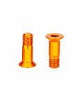 M5x14.2mm Bike Rear Derailleur Jockey Wheel Screws Kit 2 Pieces Orange Aluminum Alloy Bolts For Pulley Guide Wheel Road Bike Upgrade Lightweight Rust Resistant Easy Install