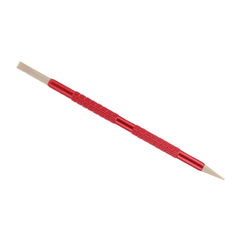 Watchmaker Pen Tool Movement Cleaner With Soft Brush Tip Red Kit For Horology Enthusiasts Pro Grade Portable On The Go Precision Tool For Fine Watch Repairs And Maintenance, showing red aluminum body and soft brush tip.