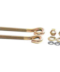 Beefy Eye Bolt Kit 1/2 In By 5-1/2 In For Snow Plows, Interchangeable Replacement Hardware With All Mounting Bolts, Easy Install, Heavy Duty Steel, Replaces OEM Part Reference, eye bolts with nuts and washers