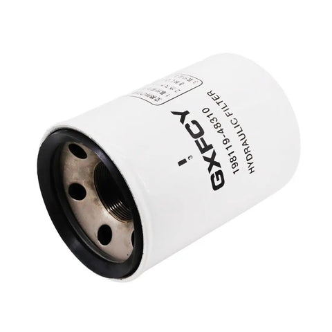 Hydraulic filter from Air Fuel Oil Filter Kit For Yanmar SA221 SA324 SA424 Tractors, labeled 198119-48310, white with black accents.