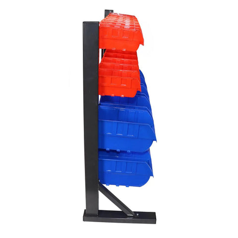 Keep Your Garage Hella Tidy With This Heavy Duty Four Tier Steel Parts Rack And Twenty Six Labeling Bins Built For Nuts Bolts Fasteners And Workshop Gear To Store Everything Organized And Ready To Roll