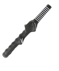 Right Hand Golf Training Grip For Beginners Practice Aid To Improve Swing Mechanics Grip Confidence And Finger Placement For RH Golfers Durable Black And White Swing Trainer Accessory in close-up view showing finger placement details