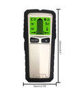 Hella Reliable 4 In 1 Wall Scanner Detector, 165mm x 76mm, black and silver, displays readings for locating wood, metal, live AC wires.