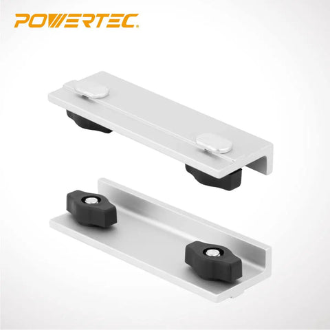 Workhorse T Track Stop Kit For Woodworking And Routing Including 2 Long Stops, 2 Short Stops, 2 Inline Stops, 8 Wing Knobs And 8 T Bolts