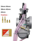 Universal Carburetor Kit For 34mm 36mm 38mm 40mm 42mm Engines For Shift Karts 2T Racing Motorcycles And Scooters with freebies