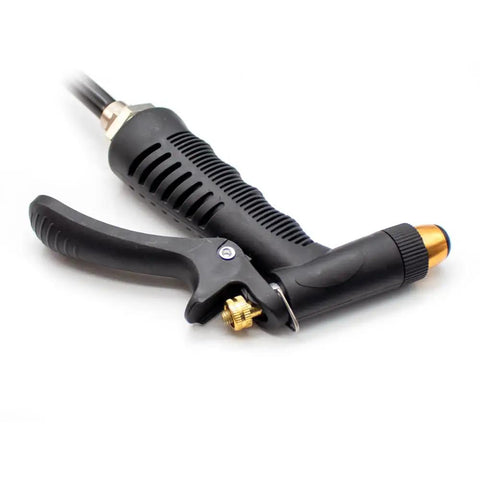 High Pressure Industrial Cleaning Sprayer For Lathe And Machinery, Heavy Duty Water Gun With Stainless Steel Joint And Durable Polyurethane Tube, black nozzle