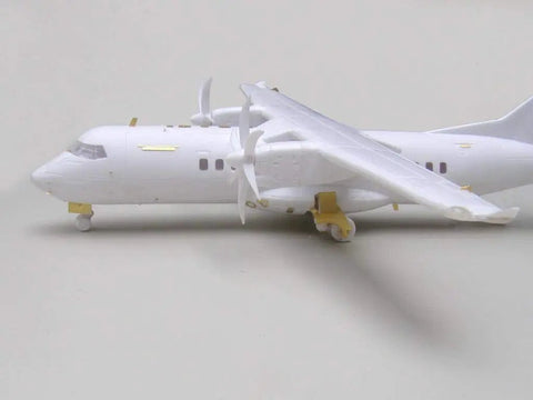 ATR 42 500 Exterior Detailing Photoetch Kit For One To Forty Four Scale Aircraft Model with metal parts and paint detailing.