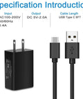 USB C Fast Charger Kit For Kyocera DuraForce Pro 2 E6910 E6920 And Duraxv Extreme E4810 With 6 Foot USB Cable and wall adapter
