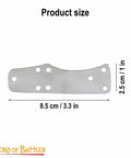 Beefy Steel Lamellar Armor Plates Set Of 100 For Reenactments 20 Gauge Craft Scale Medieval Armor plate size 8.5x2.5 cm
