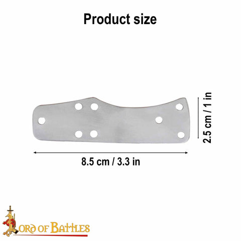Beefy Steel Lamellar Armor Plates Set Of 100 For Reenactments 20 Gauge Craft Scale Medieval Armor plate size 8.5x2.5 cm