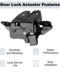 Premium Rear Liftgate Trunk Lock Latch Actuator Fits Buick Encore Cadillac Escalade Yukon close-up showing design features and installation ease.
