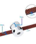 GT2 Closed Loop Timing Belt 2GT 6mm Wide Synchronous Drive Belt shown with pulley and profile dimensions for 3D printers and CNC machines.