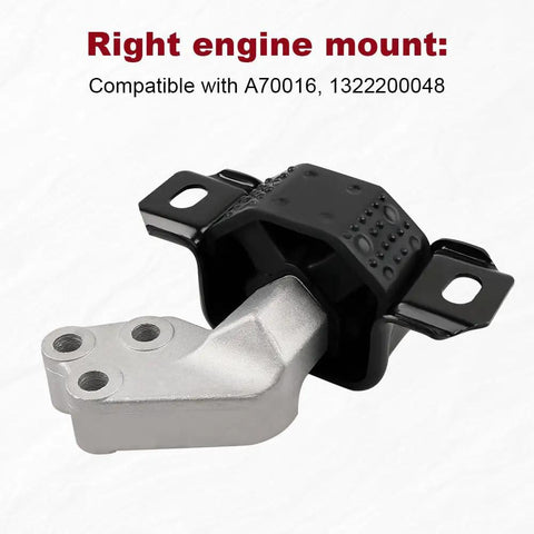 Right engine mount from No Hassle Plug And Play Heavy Duty Engine Motor Transmission Mount Kit Fits Smart Fortwo L3 1.0L Evo.