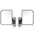 Heavy Duty Magnetic Golf Cart Side Mirrors that Snap Straight On Without Drilling Holes, featuring durable polypropylene lenses and adjustable mounts.