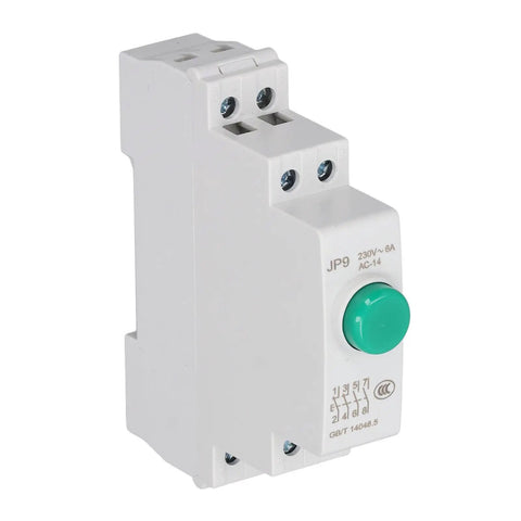 Heavy Duty DIN Rail Mount Push Button Switch 230V AC 2NO 2NC Industrial Start Button for magnetic start and electric line control