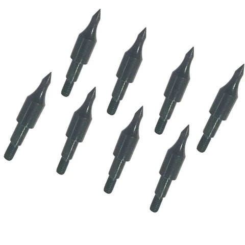 12 Pack 100 Grain Field Points For Crossbow Arrows, Screw In Bullet Tips For 5 16th Inch Shafts, Dope For Target Practice And Hunting