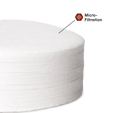 Premium White Paper Micro Filters Biodegradable Coffee Insert Chlorine Free Brew Accessory Ultra Thin Compostable Strainer stack.