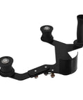 Heavy Duty Belt Sander Adapter For Angle Grinder Tough As Nails stainless steel attachment with dual rollers and handle.