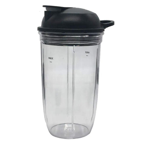 Replacement Combo Easy Twist Extractor Blade With 18oz And 24oz Cup And On The Go Lid Fits 1200W Blenders And 1000W Pro Single Serve Blenders Compatible With Motor Bases - 24oz cup with to-go lid