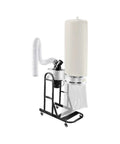 Heavy Duty Mobile Woodworking Cyclone Dust Collector With 13 Gallon Drum And 1.5 HP Copper Core Motor, shown with filtration setup.
