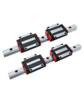 Heavy Duty HGR15 And HGR20 Linear Rail Block Kit For CNC Router Build Perfect Guide Rails With Bearing Steel Carriages For Smooth Motion Control And Rock Solid Square Frame Stability In Your Rig, HGR15/HGR20 rail blocks on steel guide rails