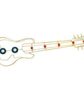 Modern Wall Mount Coat Hooks Dang Handy Entryway Storage Rack Easily Hangs Coats Jackets And Keys With Heavy Duty Steel Frame Built For Everyday Grind At Home, guitar-shaped design.