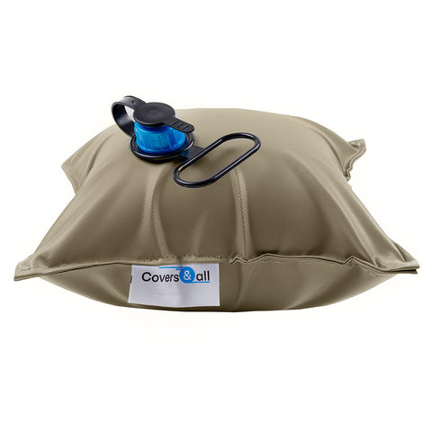 Patio Furniture Air Bags For Water And Snow Pooling Prevention, 12 Oz Waterproof, UV And Weather Resistant, beige cushion